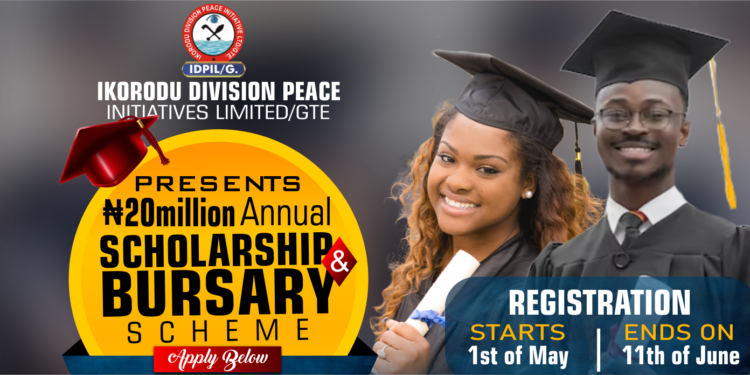 IDPIL 20millon Scholarships and Bursary Award 2023 Kicks off