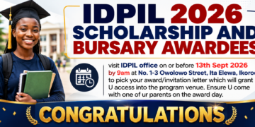 IDPIL 2026 Scholarship and Bursary Awardees